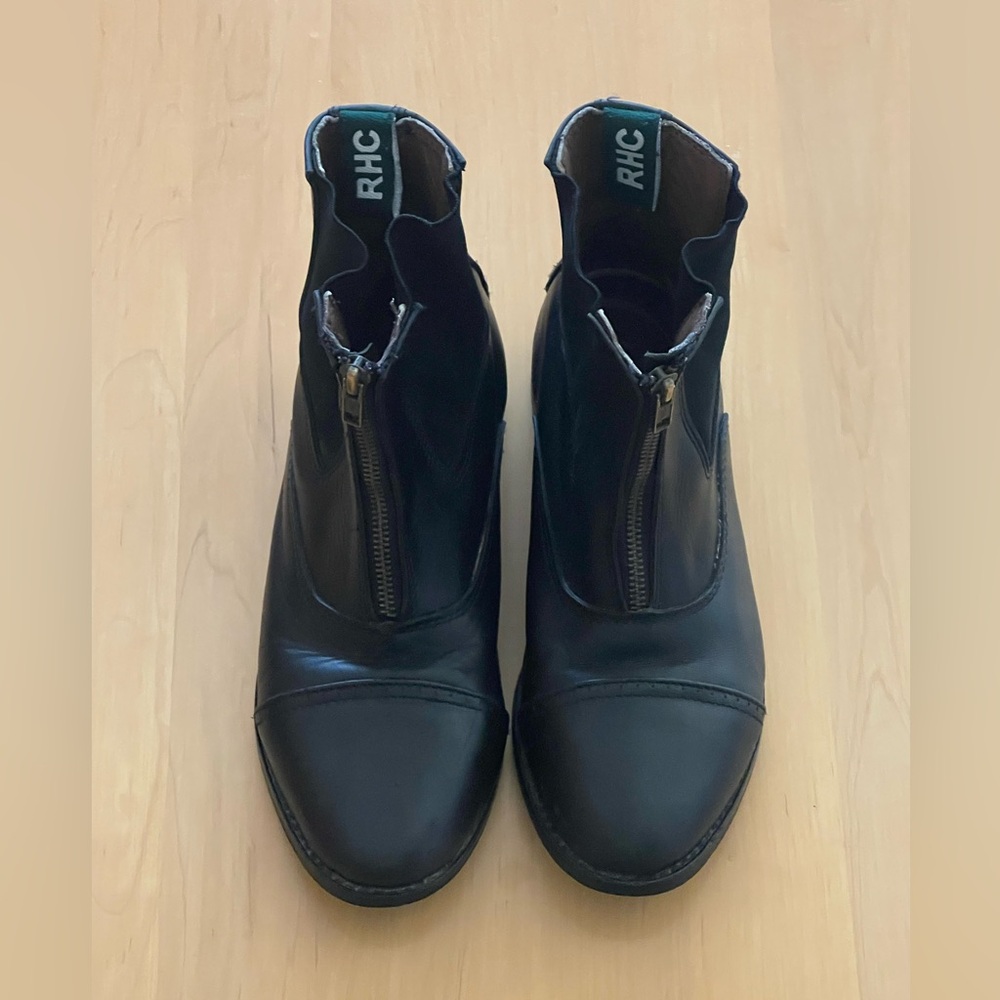 RHC - Woman’s Black Leather Zip Paddock Boots
